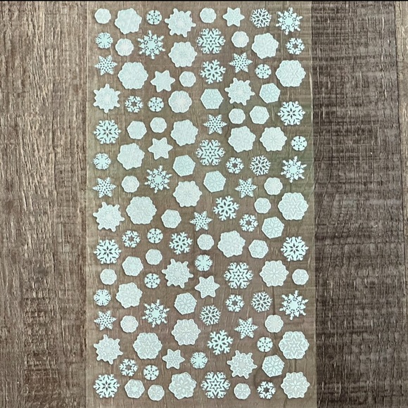 💞 New Snowflake Foil Scrapbook Stickers - Picture 1 of 2